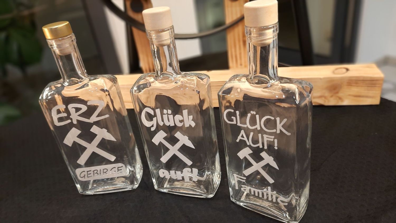 Flasche Glück auf! Familie