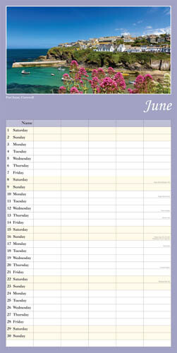 Scenic England 2024 Calendar Wall Organiser Date Planner Gift