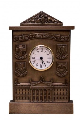 1916 - 2016 Bronze Clock Easter Rising Centenary Mantle Irish Gift