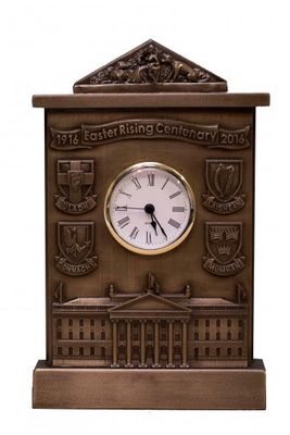 1916 - 2016 Bronze Clock Easter Rising Centenary Mantle Irish Gift