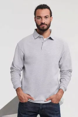 Men&#39;s Sweatshirt Heavy Collar Blue 80% Cotton 20% Polyester Irish Gift