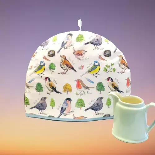 Birdsong Tea Cosy Birds Lamont 100% Cotton Polyester Kitchen Festive Gift