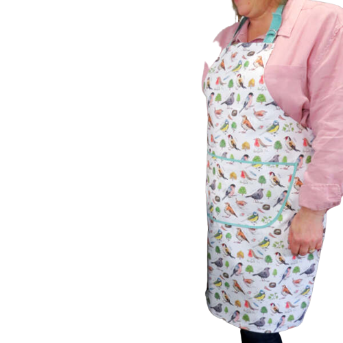 Birdsong Apron 100% Cotton Lamont Garden Birds Family Kitchen Gift Christmas