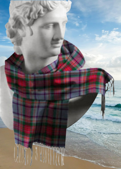 County Louth Fringed Scarf Lambswool Tartan Ireland Multicolour Irish Gift