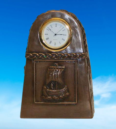 Mantel Clock Bronze Journey of Life Handmade in Ireland Irish Souvenir Xmas Gift