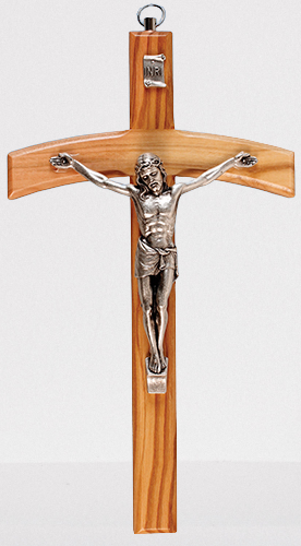 Olive Wood Crucifix  Cross Religious Wall hanging Gift