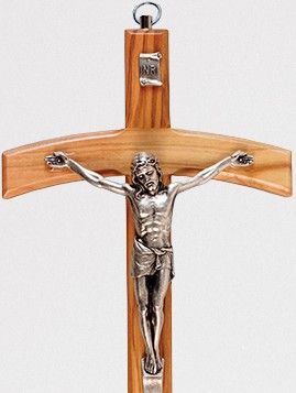 Olive Wood Crucifix  Cross Religious Wall hanging Gift
