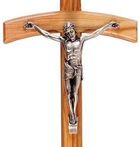 Olive Wood Crucifix  Cross Religious Wall hanging Gift