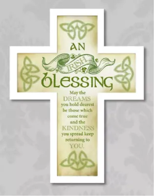 An Irish Blessing Wall Hanging Wooden Cross