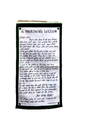 A Mothers Letter Tea Towel