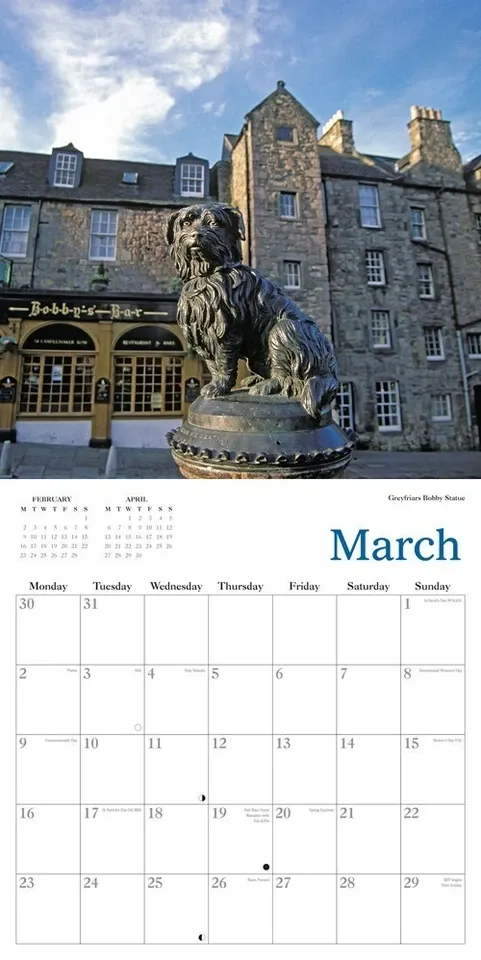 2026 Calendar Edinburgh Castle