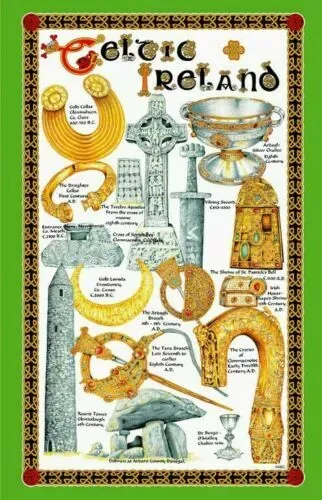 Celtic Ireland Tea Towel 100% Cotton