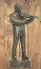 Violin Player Bronze Figure