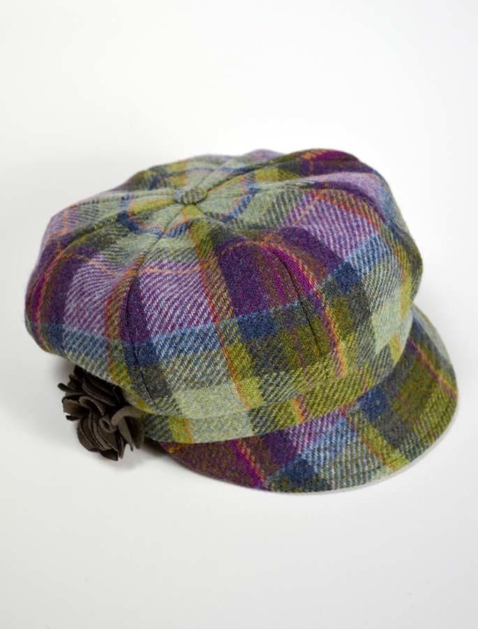Irish Newsboy Hat - Multi Vernal Plaid