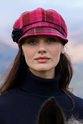 Irish Newsboy Hat - Raspberry