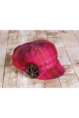 Irish Newsboy Hat - Raspberry