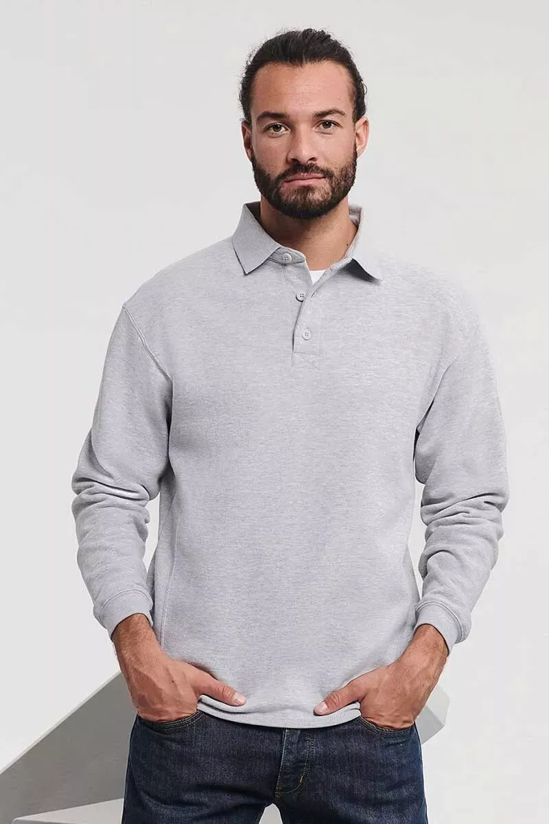 Men's Sweatshirt Heavy Collar Red 80% Cotton 20% Polyester Irish Gift