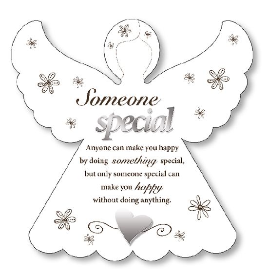 Angel Wooden Plaque Someone Special
