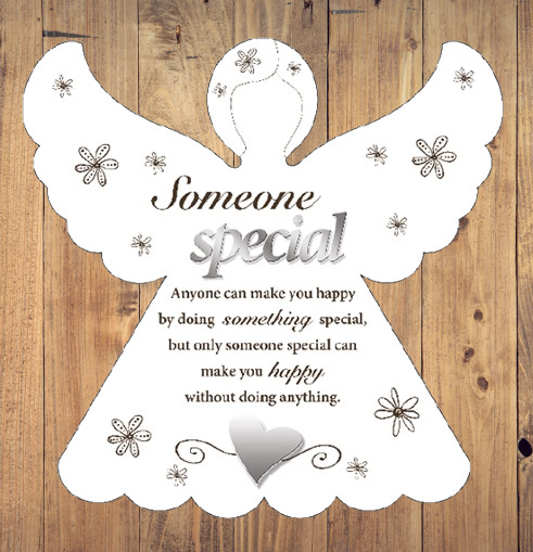 Angel Wooden Plaque Someone Special