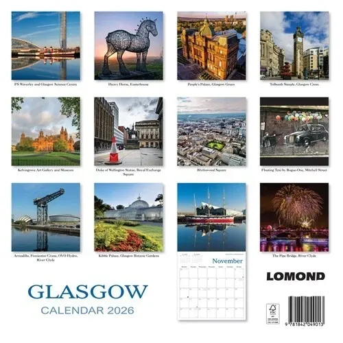 2026 Calendar Glasgow City