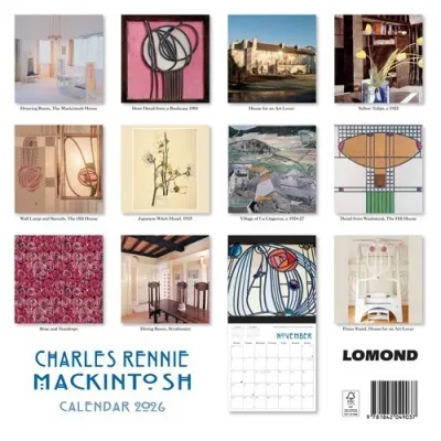 2026 Calendar Charles Rennie Mackintosh