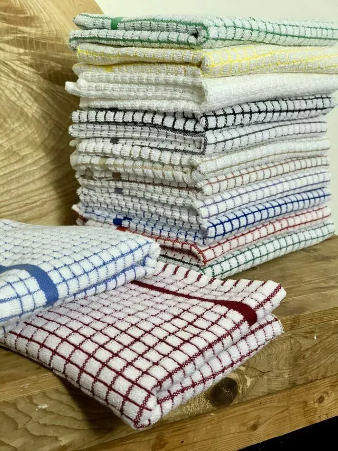Poli Dri 100% Cotton Tea Towels Assorted Colors