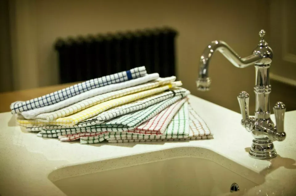 Poli Dri 100% Cotton Tea Towels Assorted Colors