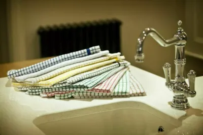 Poli Dri 100% Cotton Tea Towels Assorted Colors