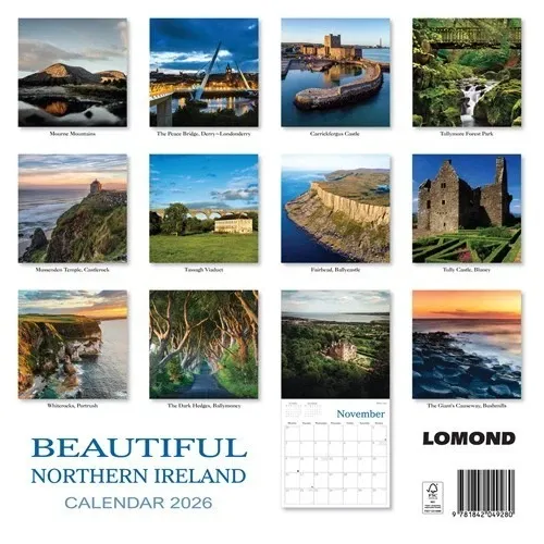 2026 Calendar Beautiful Northern Ireland