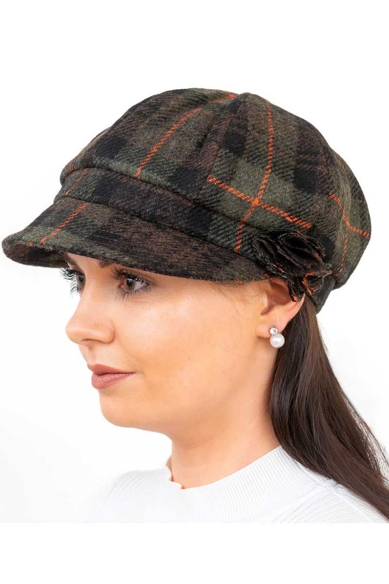 Shannon Ladies Irish Newsboy Cap - Turf