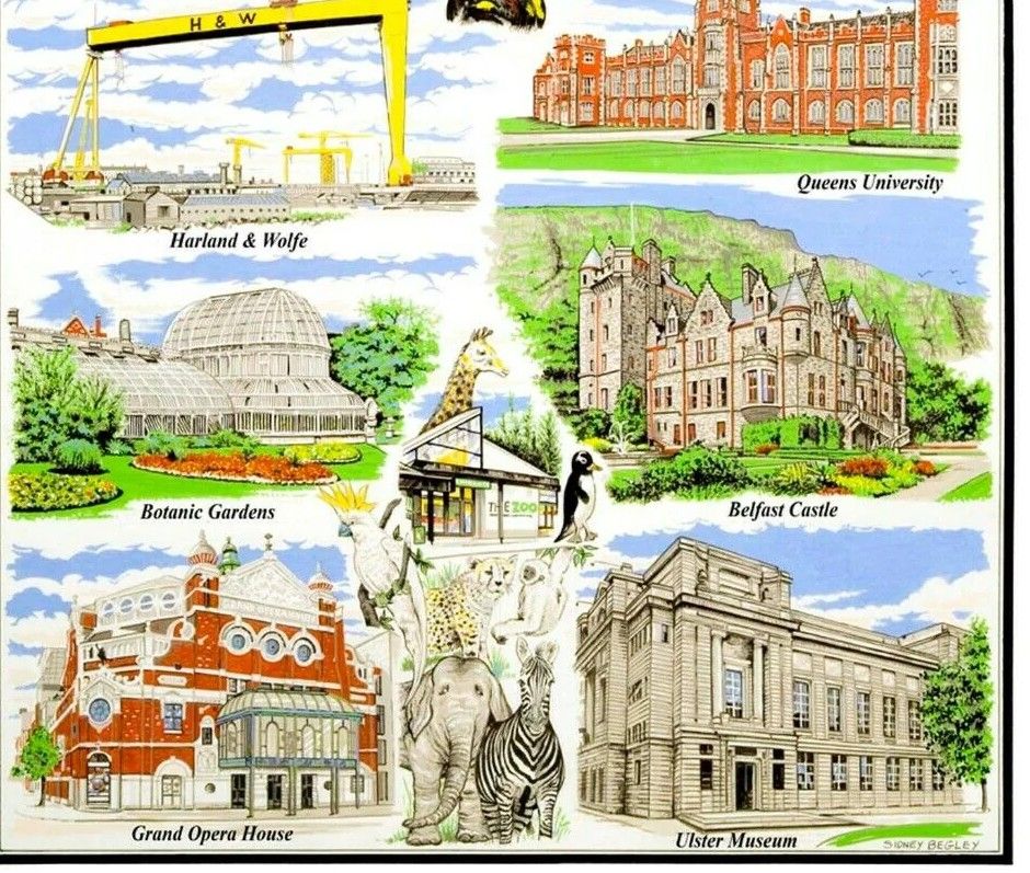 Belfast Cotton Tea Towel