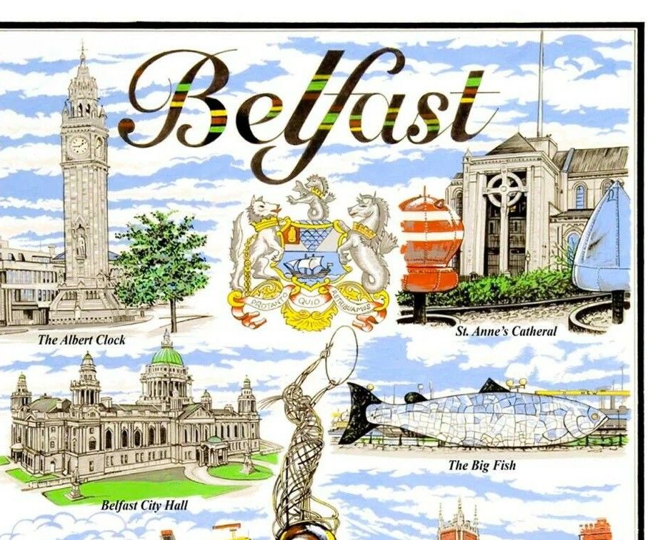 Belfast Cotton Tea Towel
