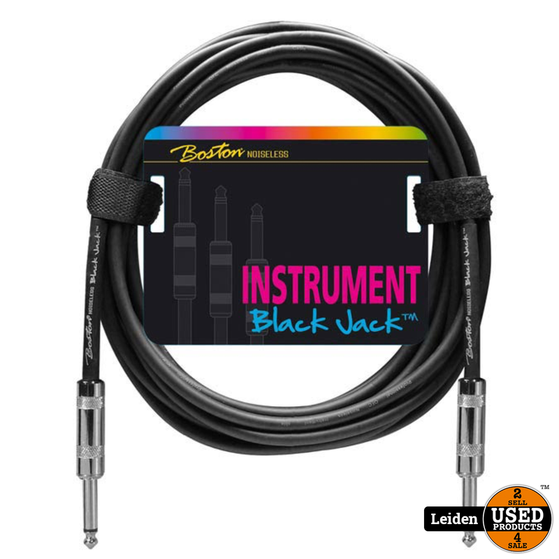 GC-220-3 | Boston Black Jack instrumentkabel 3 meter - Zwart GC-220-3 | Boston Black Jack instrumentkabel 3 meter - Zwart