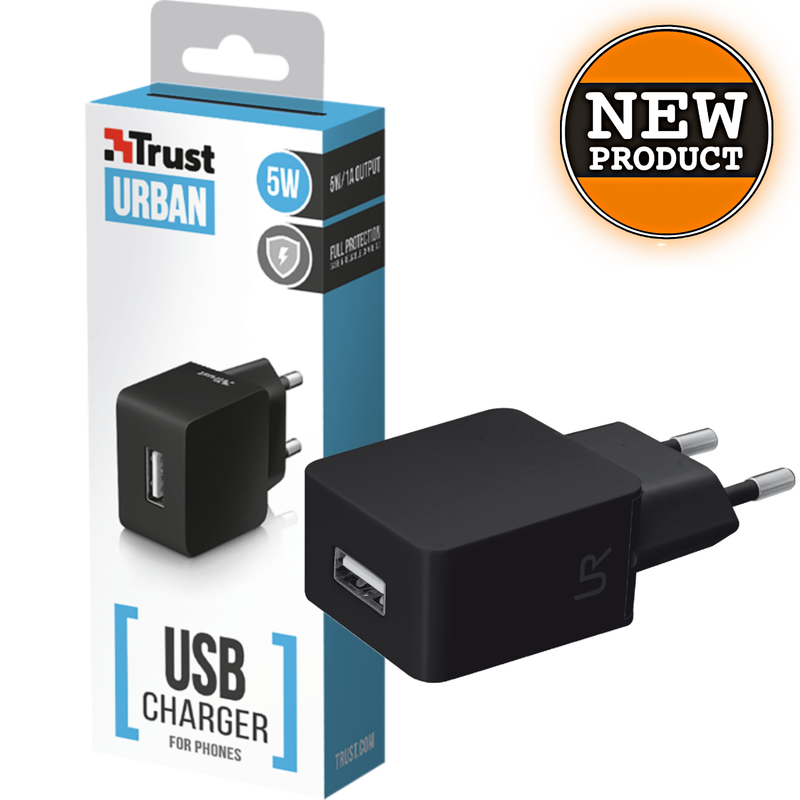 Trust 20143 Universele 5W-USB-oplader | NIEUW Trust 20143 Universele 5W-USB-oplader | NIEUW
