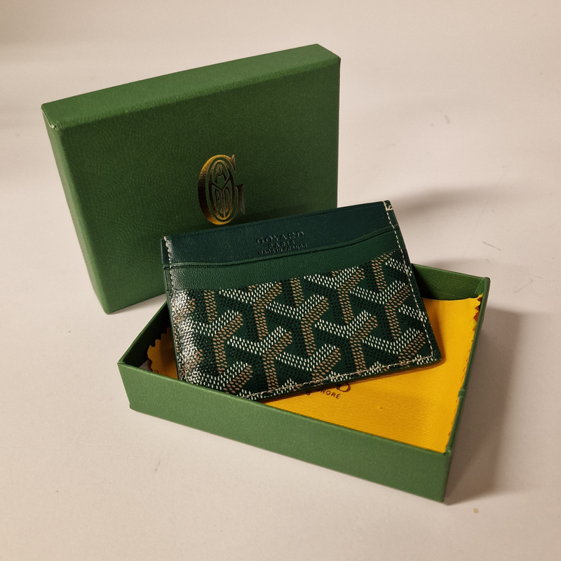 Goyard Card Holder Green | Zeer Nette Staat Goyard Card Holder Green | Zeer Nette Staat