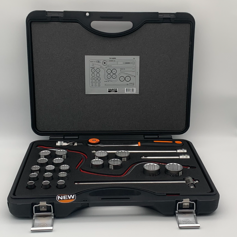 Bahco 7819DRN 25 Delige Doppenset 1/2" | Nieuw Bahco 7819DRN 25 Delige Doppenset 1/2" | Nieuw