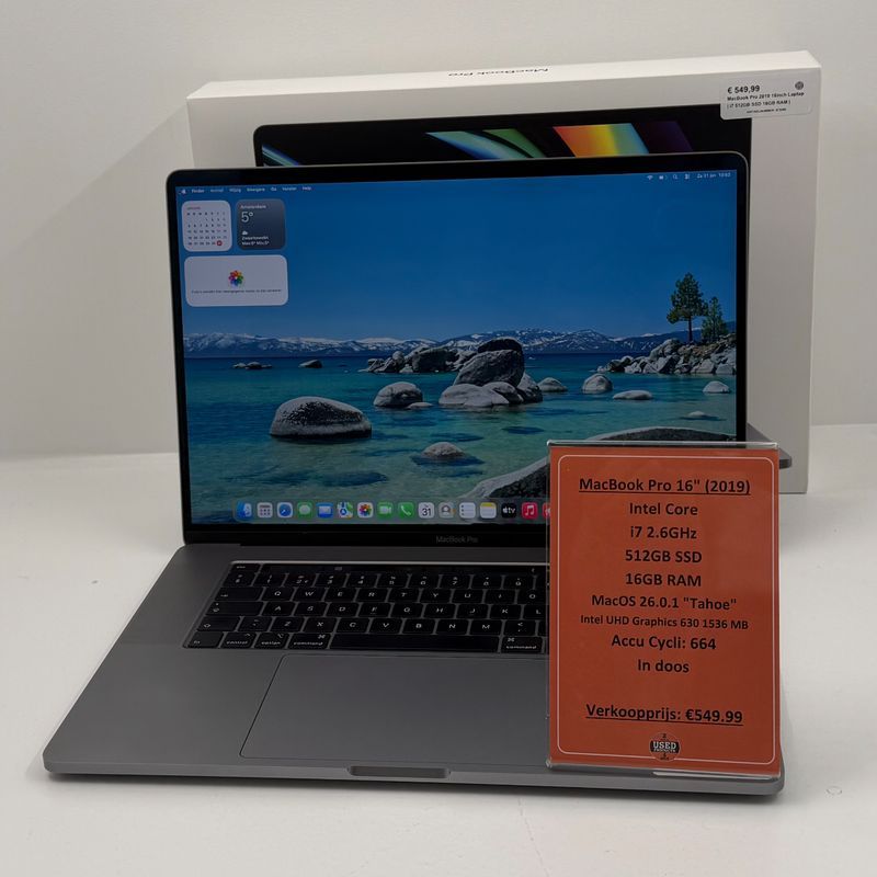 MacBook Pro 2019 16inch Laptop | i7 512GB SSD 16GB RAM | — Used