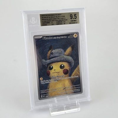 TCG Pikachu With Grey Felt Hat SVP #085 BGS 9.5 Graded