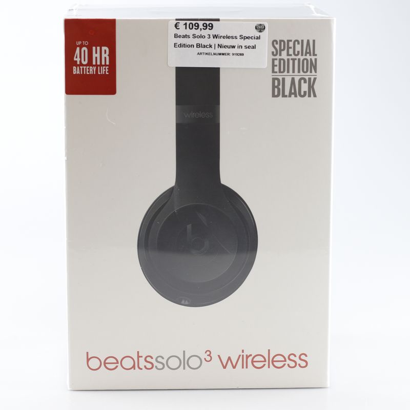 Beats Solo 3 Wireless Special Edition Black | Nieuw in seal — Used