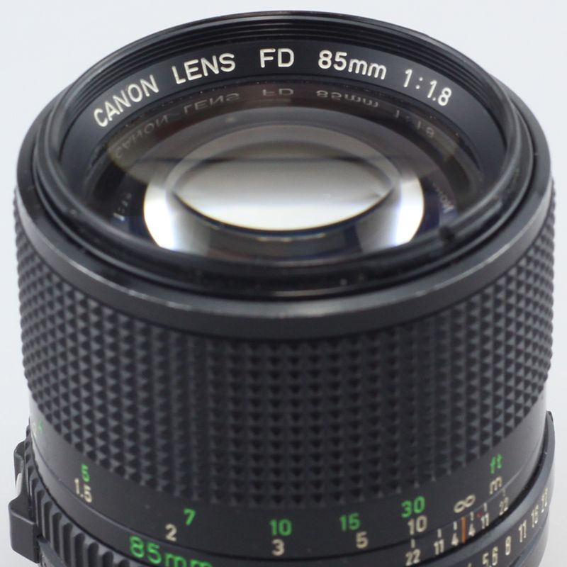 綺麗 Canon Lens FD 85mm F1.8 S.S.C. Canon FD 85mm f1.8 S.S.C. Lens — Used Products