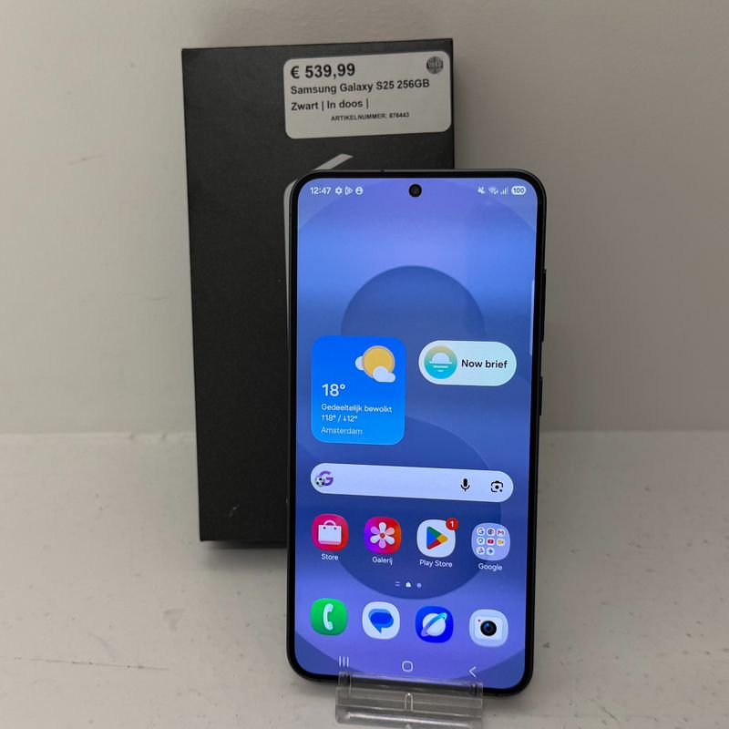 Samsung Galaxy S25 256GB Zwart | In doos | — Used Products
