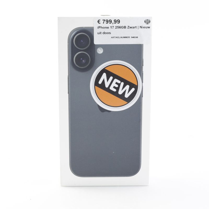 iPhone 17 256GB Zwart | Nieuw uit doos — Used Products