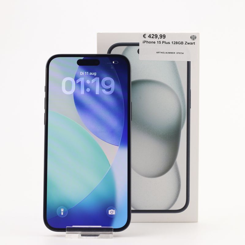 iPhone 15 Plus 128GB Zwart — Used Products