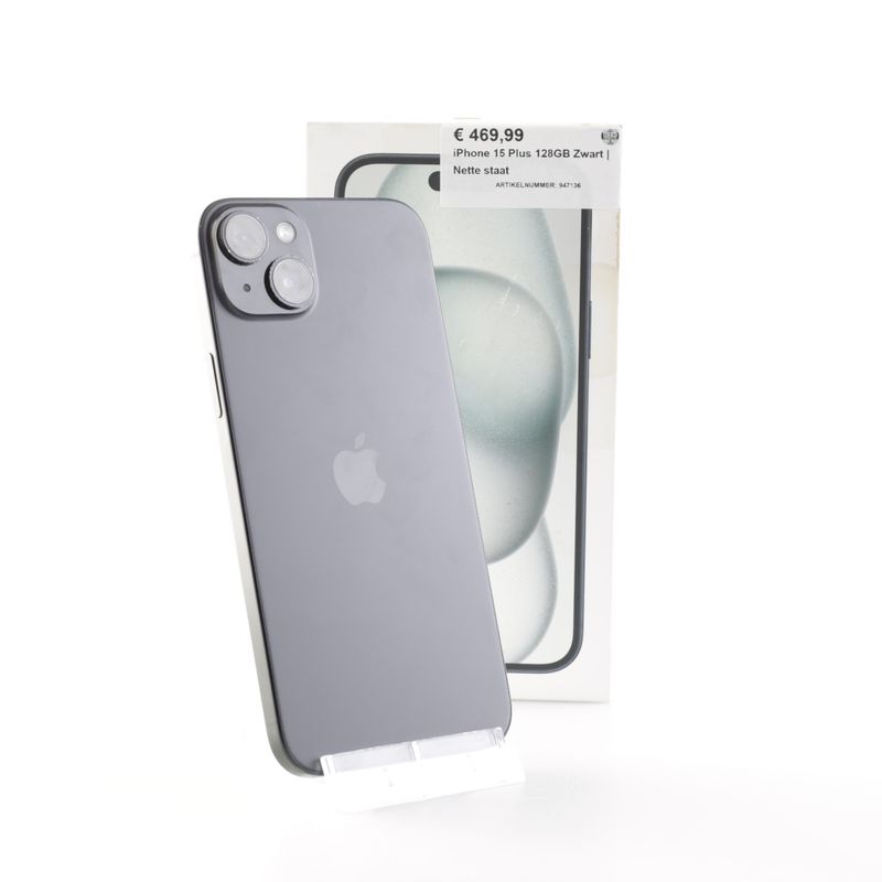iPhone 15 Plus 128GB Zwart | Nette staat — Used Products