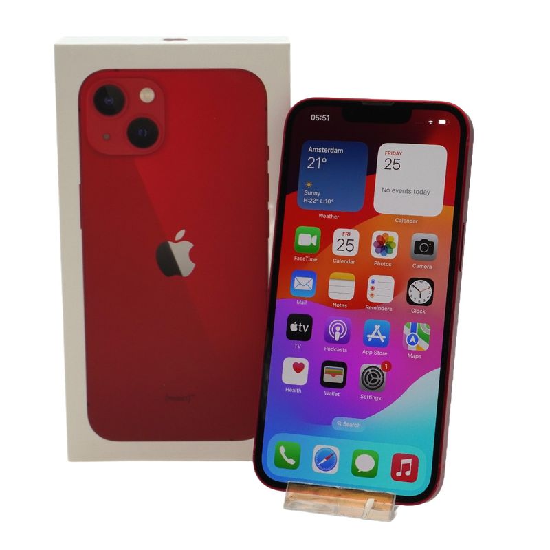 iPhone 13 128GB RED in Nette Staat - Batterij 86% — Used Products