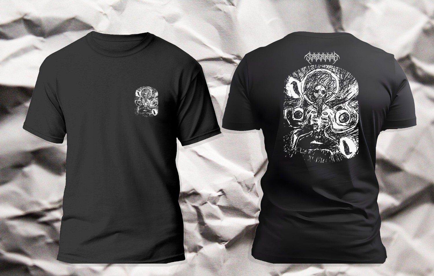 SC4R3CROW G4NG &quot;God Of Eyes&quot; T-Shirt