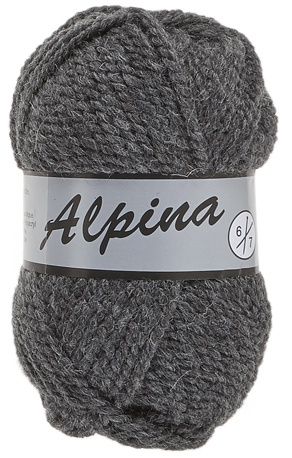 Lammy Yarns Alpina 6, Kleur: Grijs