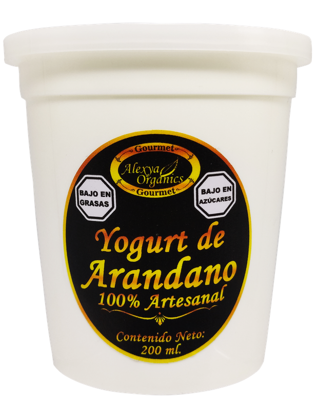 Yogurt de arandano