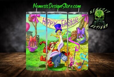 Pooh &amp; Friends Easter 20oz Sublimation Tumbler Wrap