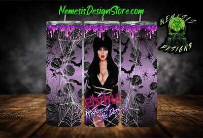 Elvira Mistress Of The Dark 20oz Sublimation Tumbler Wrap